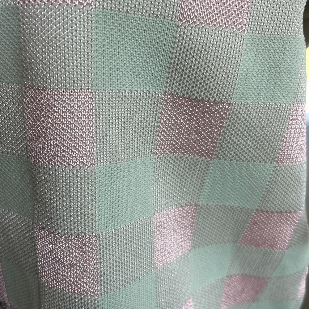 ZARA ASO All American Layla Keating Plaid Crop Cardigan M Y2K Preppy - Picture 7 of 8